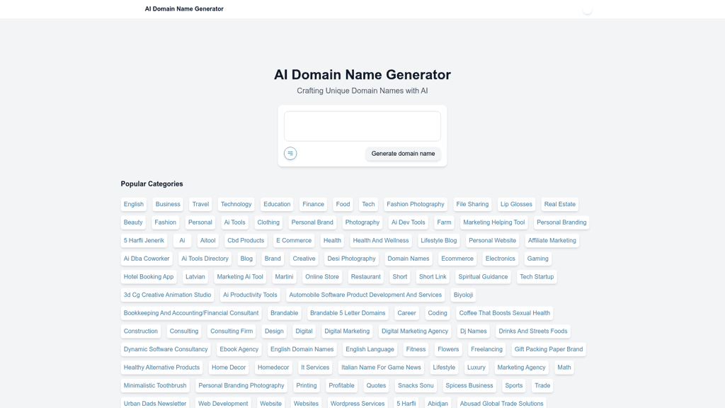 AI Domain Name Generator logo