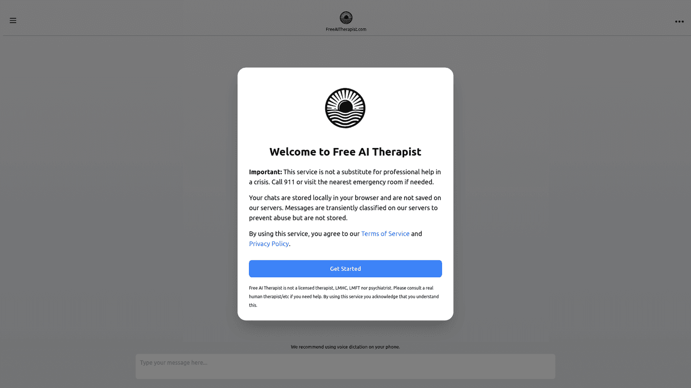 Free AI Therapist logo
