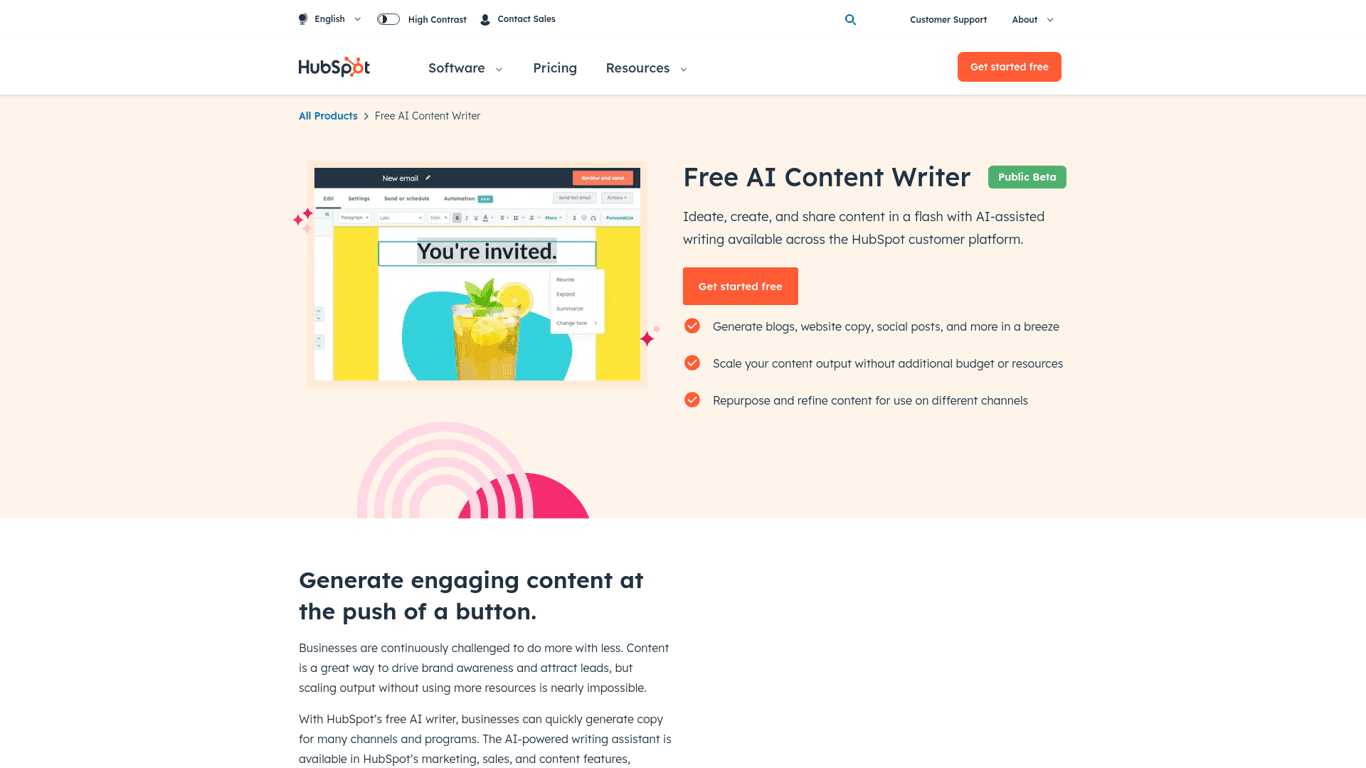AI Content Writer | HubSpot logo