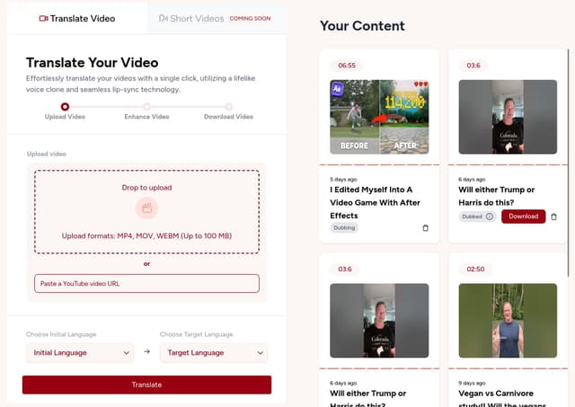 Thumbnail image for Duzo Ai Video Translation