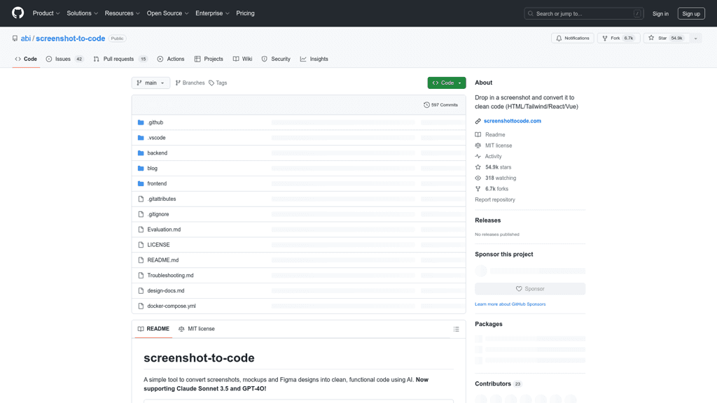 Screenshot To Code logo
