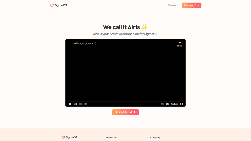 Airis by SigmaOS logo