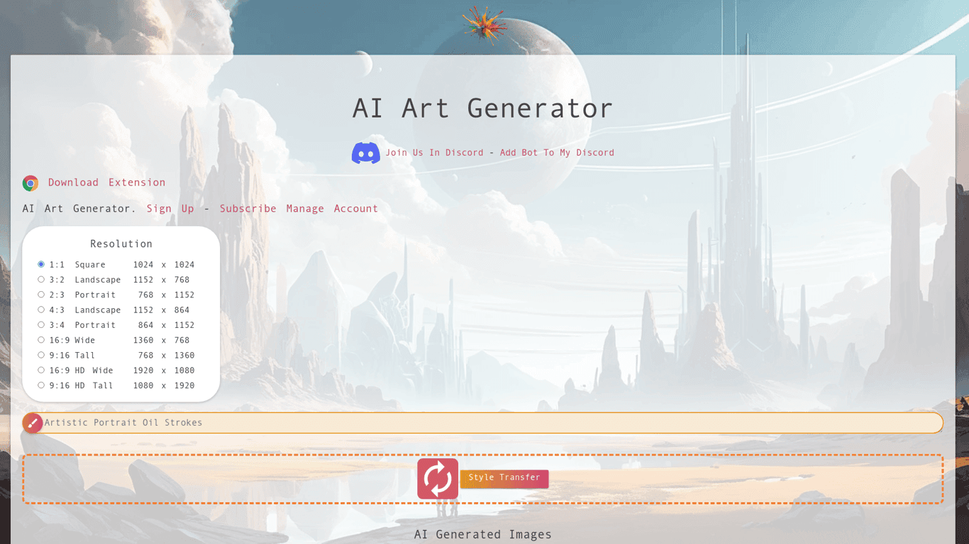 AI Art Generator logo