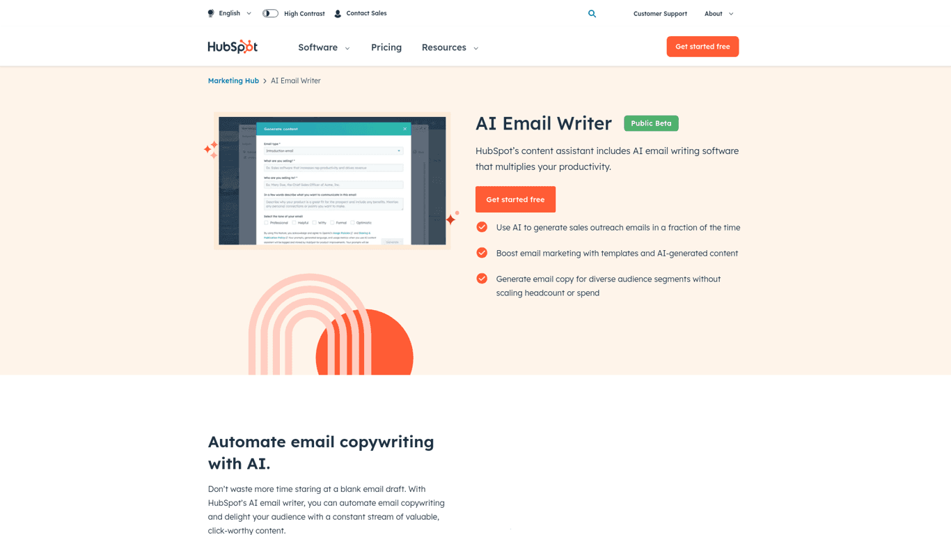 AI Email Writer | HubSpot logo