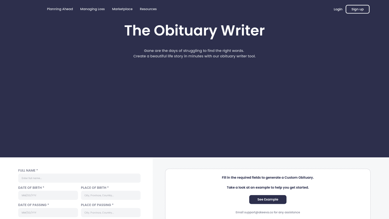 Obituary Writer logo