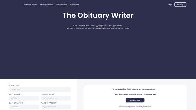 Thumbnail image for Obituary Writer