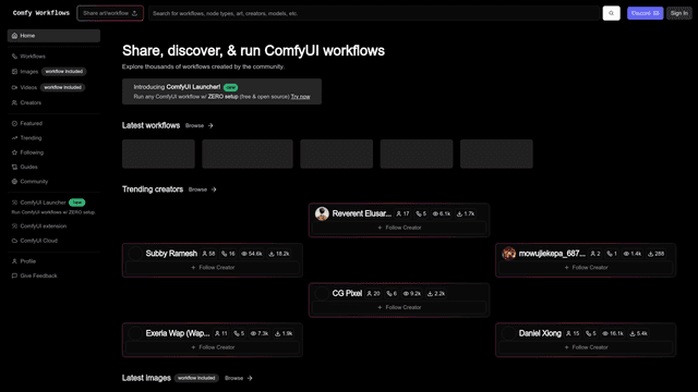 Thumbnail image for Comfy Workflows