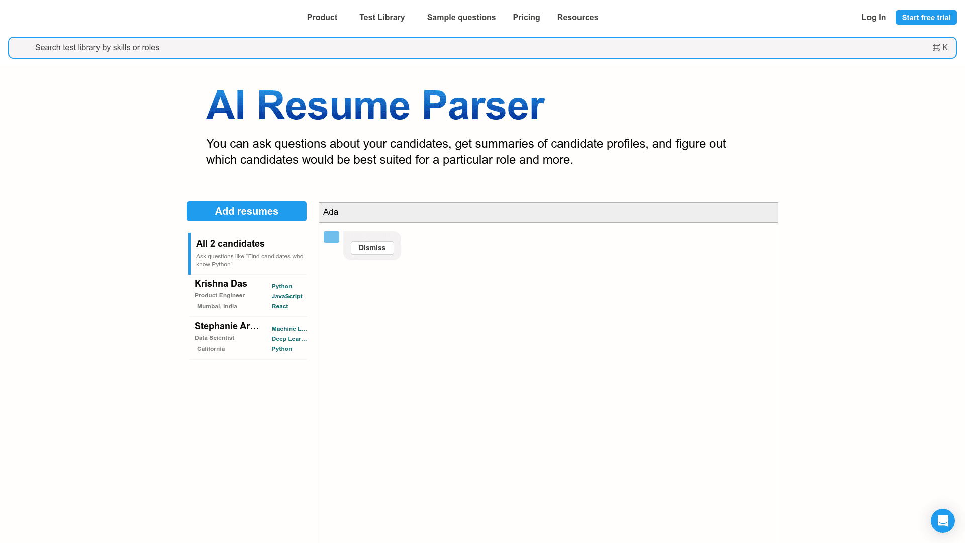 AI Resume Parser logo