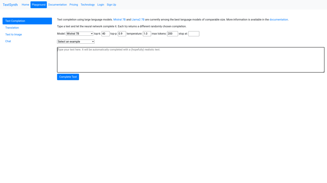 Playground TextSynth logo