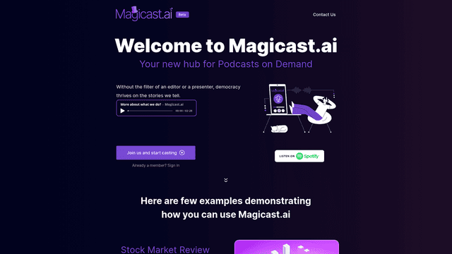 Thumbnail image for Magicast.ai