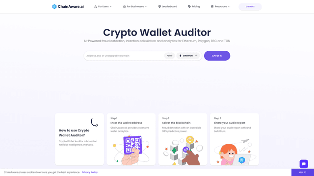 Thumbnail image for ChainAware.ai